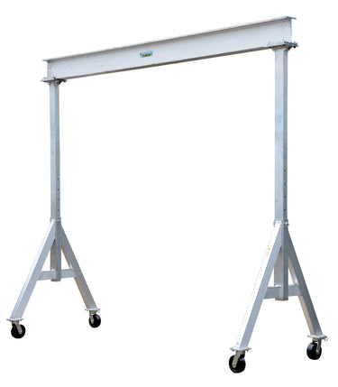 Adjustable 6,000 Cap Aluminum Gantry Crane w/ Length/Height: 15'/8